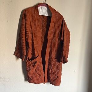 Elegant Rust Women's Cape Coat